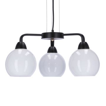 Hanglamp aan een koord CALDERA 3xE27/60W/230V zwart