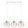 Hanglamp aan een koord CEED GOLD 3xE27/60W/230V wit/goud