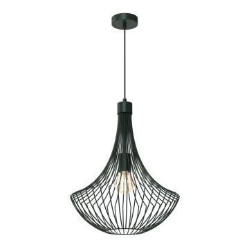 Hanglamp aan een koord CESTA 1xE27/60W/230V groen