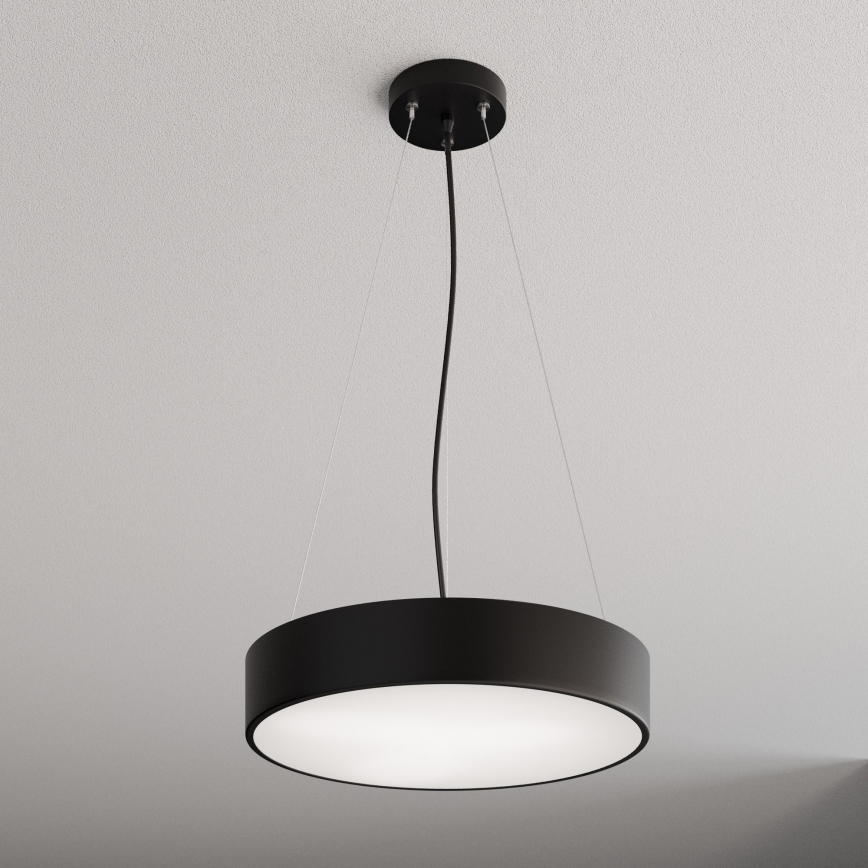 Hanglamp aan een koord CLEO 3xE27/24W/230V diameter 40 cm zwart IP54