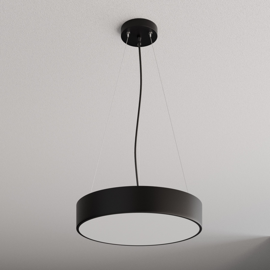 Hanglamp aan een koord CLEO 3xE27/24W/230V diameter 40 cm zwart IP54