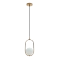 Hanglamp aan een koord CORDEL 1xG9/28W/230V goud