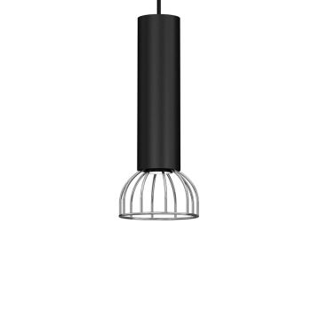 Hanglamp aan een koord DANTE 1xGU10/25W/230V zwart/glanzend chroom