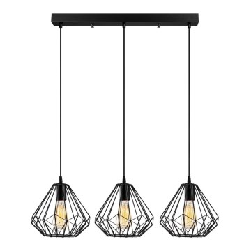 Hanglamp aan een koord DIAMOND 3xE27/100W/230V