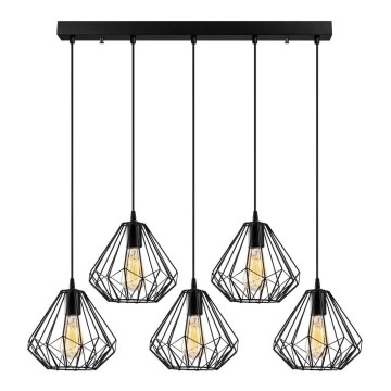 Hanglamp aan een koord DIAMOND 5xE27/100W/230V