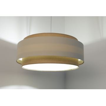 Hanglamp aan een koord DOBLO 1xE27/60W/230V crème/beige