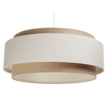 Hanglamp aan een koord DOBLO 1xE27/60W/230V crème/beige