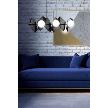 Hanglamp aan een koord DRIFTON 6xE14/10W/230V zwart