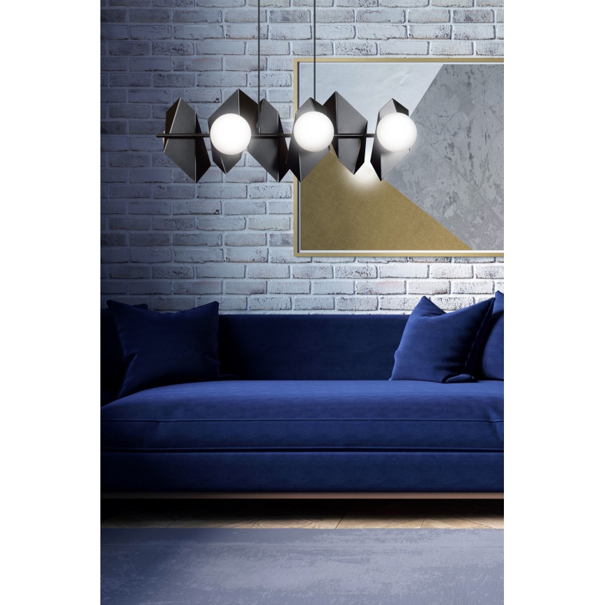 Hanglamp aan een koord DRIFTON 6xE14/10W/230V zwart