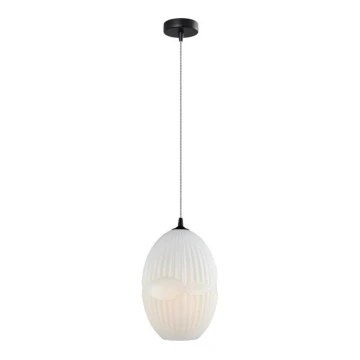 Hanglamp aan een koord ELLIPTIC 1xE27/11W/230V wit