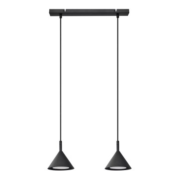 Hanglamp aan een koord ETNA 2xGX53/15W/230V zwart