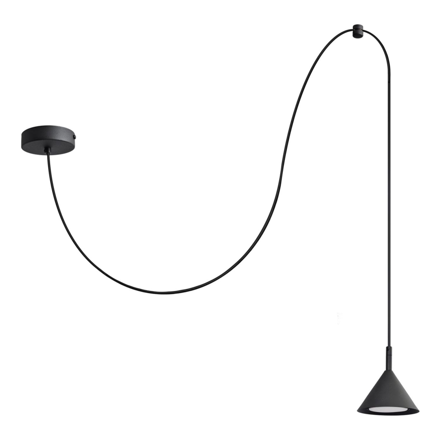 Hanglamp aan een koord ETNA LONG 1xGX53/15W/230V zwart