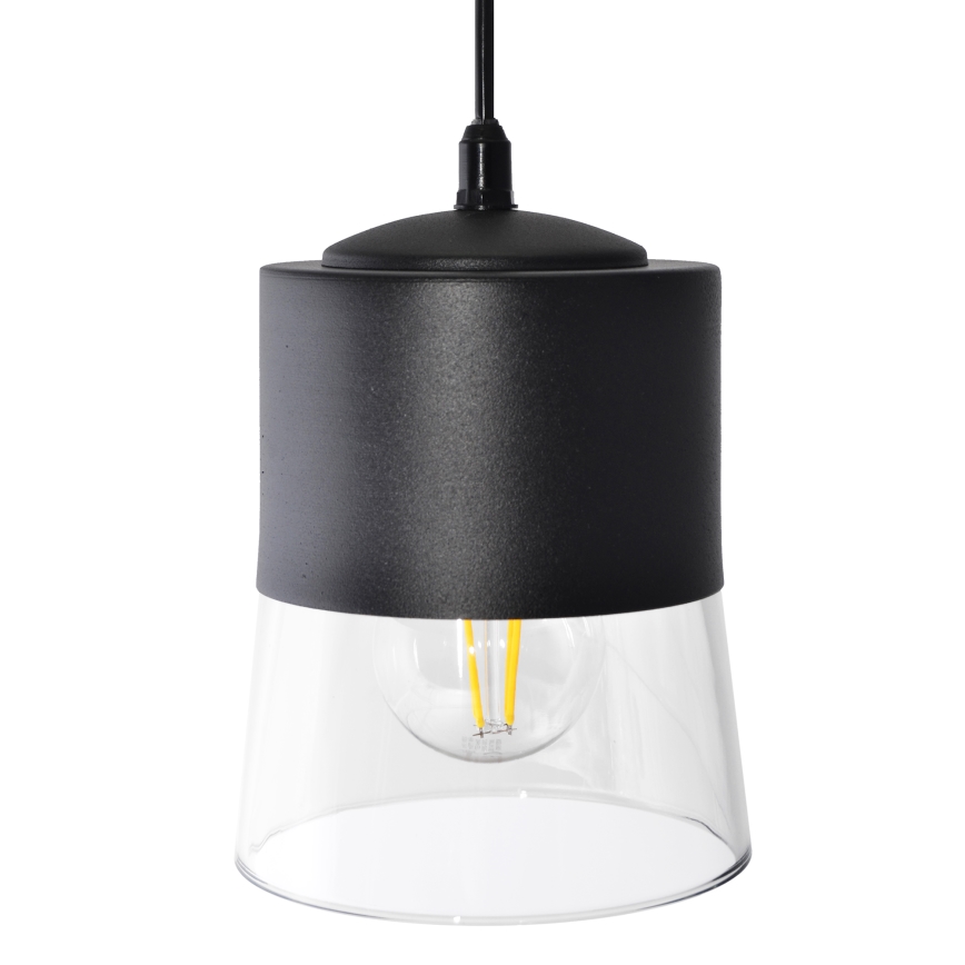 Hanglamp aan een koord FERGIE 1xE27/60W/230V zwart