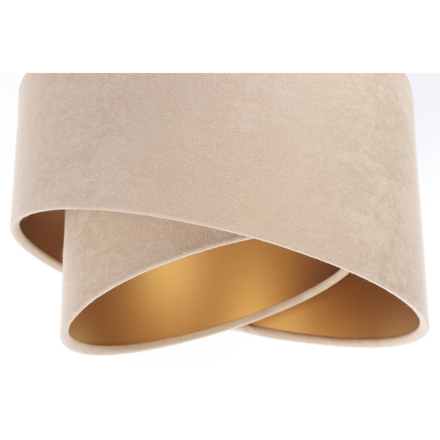 Hanglamp aan een koord GALAXY 3xE27/60W/230V beige/goud