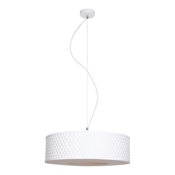 Hanglamp aan een koord GARDA 1xE27/60W/230V diameter 40 cm wit