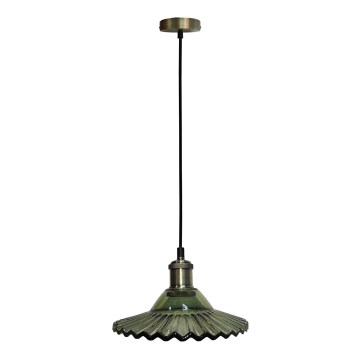 Hanglamp aan een koord GENEVA 1xE27/40W/230V groen