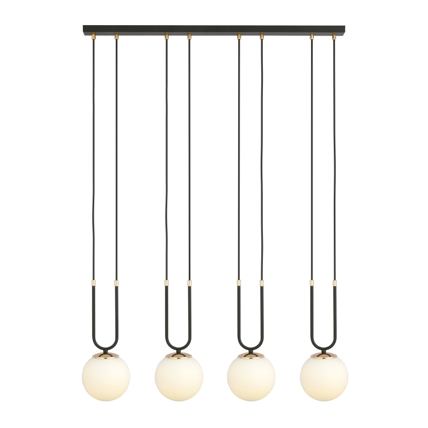 Hanglamp aan een koord GLAM 4xE14/10W/230V zwart