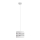 Hanglamp aan een koord HELEN 1xE27/60W/230V diameter 20 cm wit