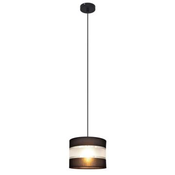 Hanglamp aan een koord HELEN 1xE27/60W/230V diameter 20 cm zwart/zilver