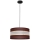 Hanglamp aan een koord HELEN 1xE27/60W/230V diameter 40 cm bruin/zwart/gouden