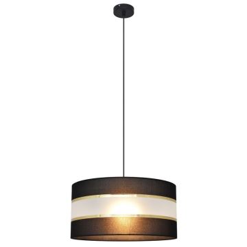 Hanglamp aan een koord HELEN 1xE27/60W/230V diameter 40 cm zwart/gouden