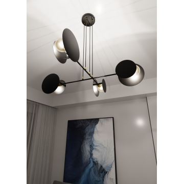 Hanglamp aan een koord IDEA 4xE27/15W/230V zwart