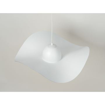 Hanglamp aan een koord KAPELLO 1xE27/60W/230V diameter 55 cm wit/koper