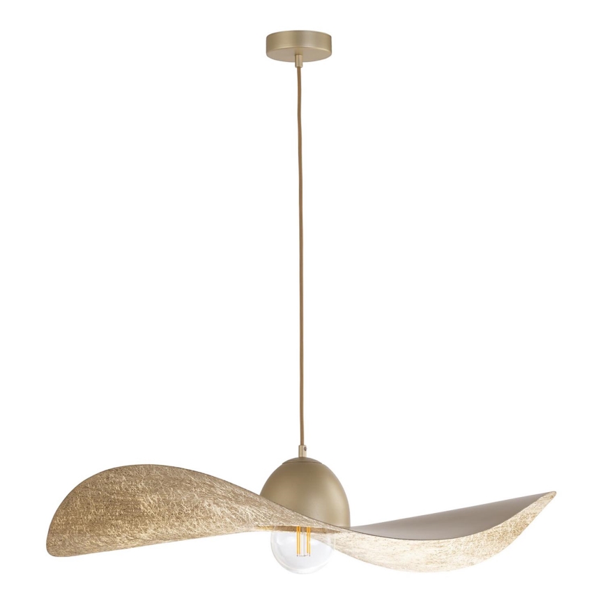 Hanglamp aan een koord KAPELLO 1xE27/60W/230V diameter 76 cm gouden