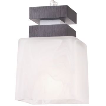 Hanglamp aan een koord KUBUS 1xE27/60W/230V beuken