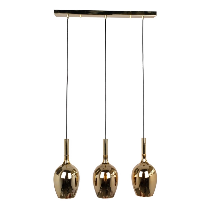 Hanglamp aan een koord LUGANO 3xE14/40W/230V goud