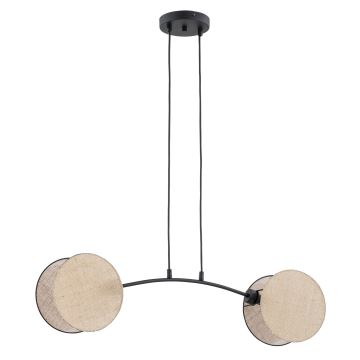 Hanglamp aan een koord MOTIF 2xE27/15W/230V beige