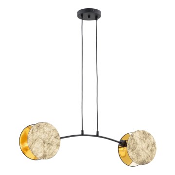 Hanglamp aan een koord MOTIF 2xE27/15W/230V goud