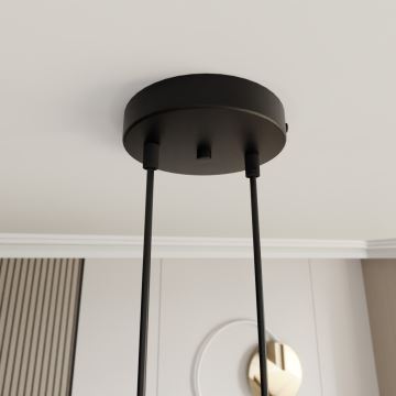 Hanglamp aan een koord MOTIF 2xE27/15W/230V goud