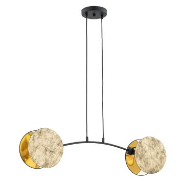 Hanglamp aan een koord MOTIF 2xE27/15W/230V goud