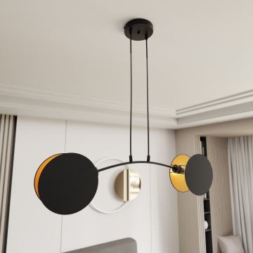 Hanglamp aan een koord MOTIF 2xE27/15W/230V zwart