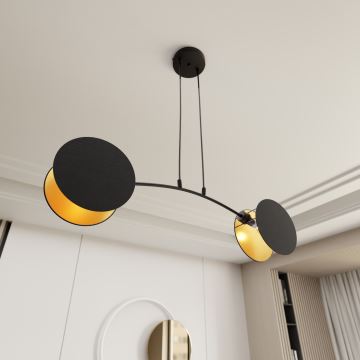 Hanglamp aan een koord MOTIF 2xE27/15W/230V zwart