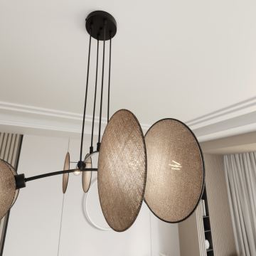 Hanglamp aan een koord MOTIF 4xE27/15W/230V beige