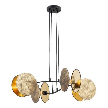 Hanglamp aan een koord MOTIF 4xE27/15W/230V goud