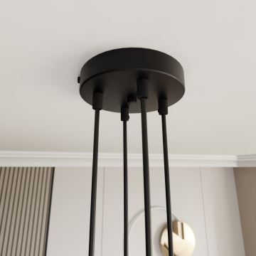 Hanglamp aan een koord MOTIF 4xE27/15W/230V goud