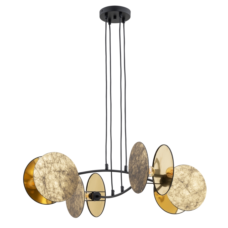 Hanglamp aan een koord MOTIF 4xE27/15W/230V goud