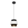Hanglamp aan een koord NESS 1xE27/60W/230V zwart/wit