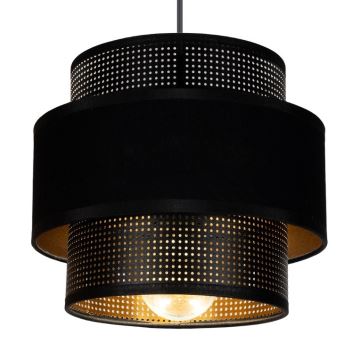 Hanglamp aan een koord NESS 2xE27/60W/230V diameter 30 cm zwart