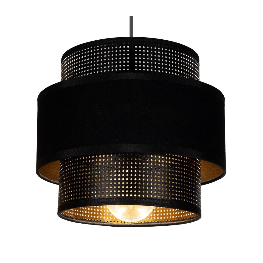 Hanglamp aan een koord NESS 2xE27/60W/230V diameter 30 cm zwart