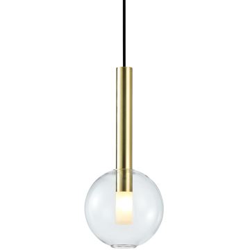 Hanglamp aan een koord NIKO 1xG9/9W/230V diameter 15 cm goud