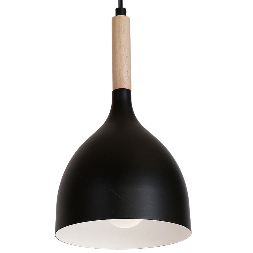 Hanglamp aan een koord NOAK WOOD 4xE27/60W/230V