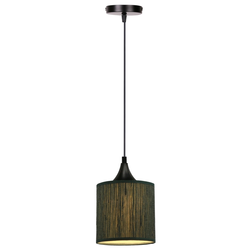 Hanglamp aan een koord PATTI 1xE27/60W/230V diameter 15 cm groen