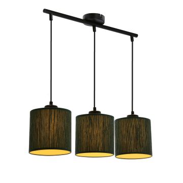 Hanglamp aan een koord PATTI 3xE27/60W/230V groen