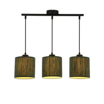 Hanglamp aan een koord PATTI 3xE27/60W/230V groen