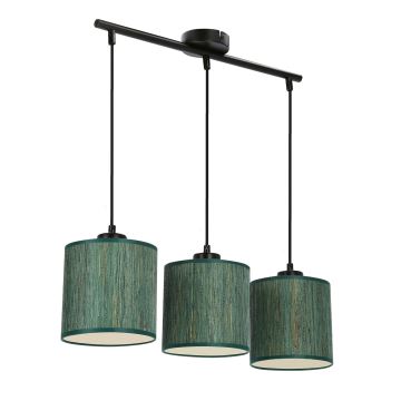 Hanglamp aan een koord PATTI 3xE27/60W/230V groen