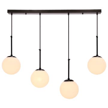 Hanglamp aan een koord POMPEI 4xE27/40W/230V zwart